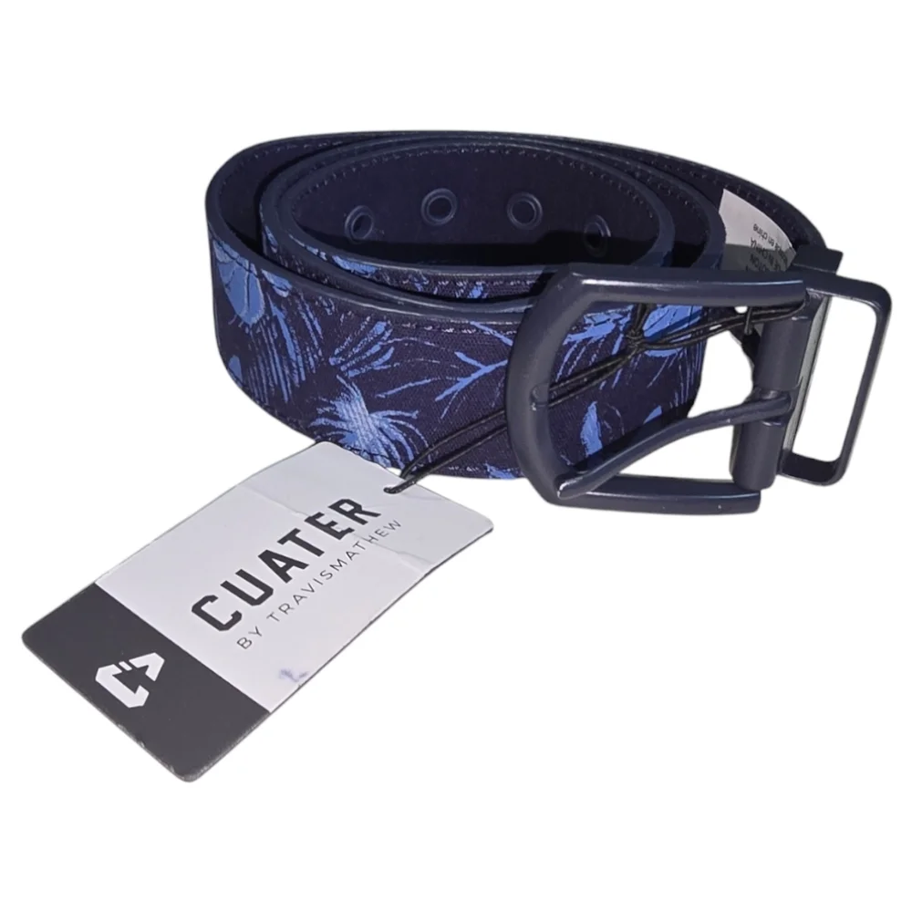 Travis Mathew Cuater Tonal Blue Tropical Golf Belt‎ Size 30 New